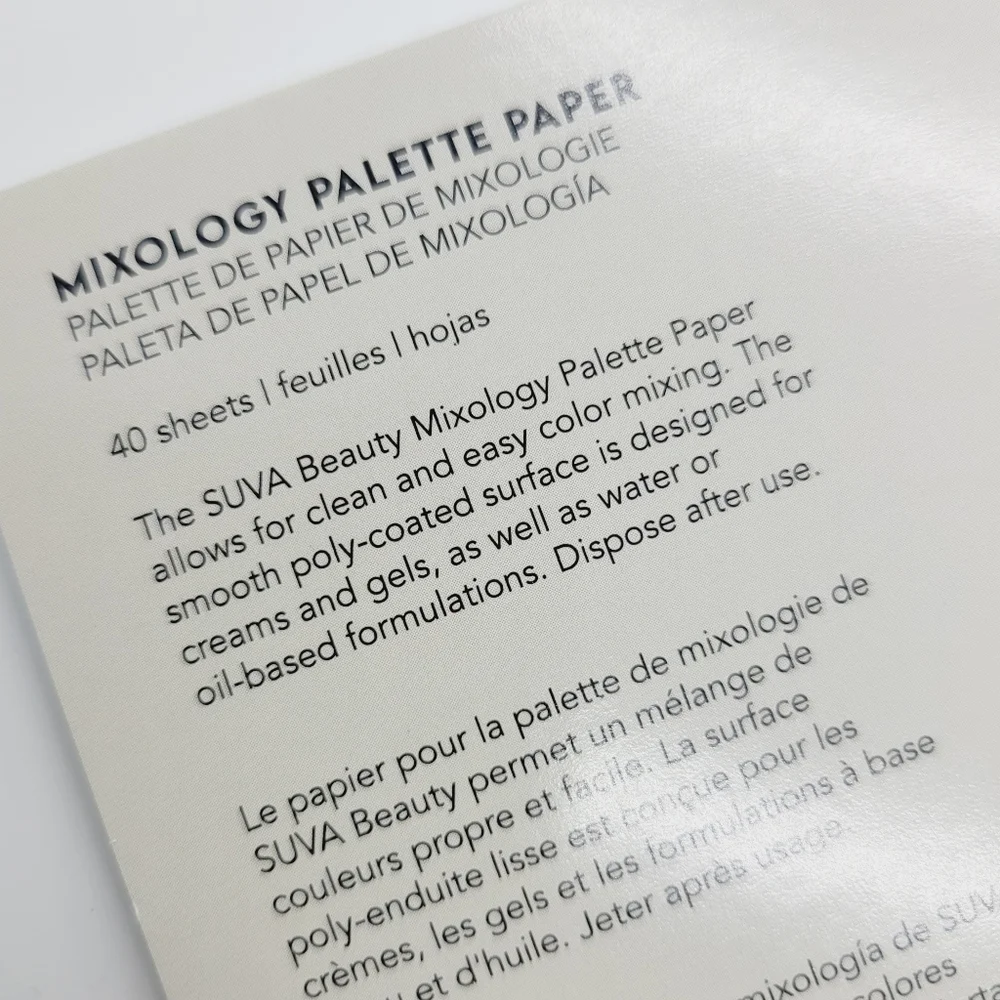 Suva Beauty Mixology Palette Paper | Color Theory Paper | Brand New in Box